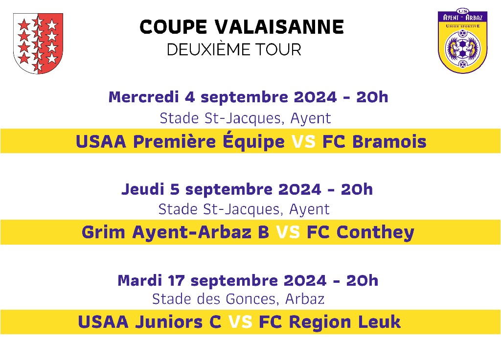 COUPE VALAISANNE - 2e Tour 2024-2025