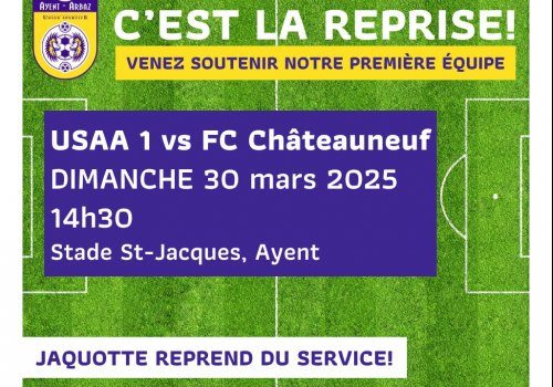 C'EST LA REPRISE ! 