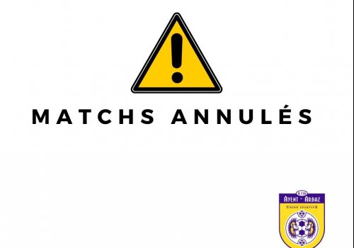 ANNULATION DES MATCHS À DOMICILE DU 25 OCTOBRE 2025